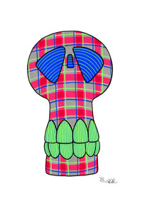 "Plaid & Bones" - 8x12" Fine Art Print